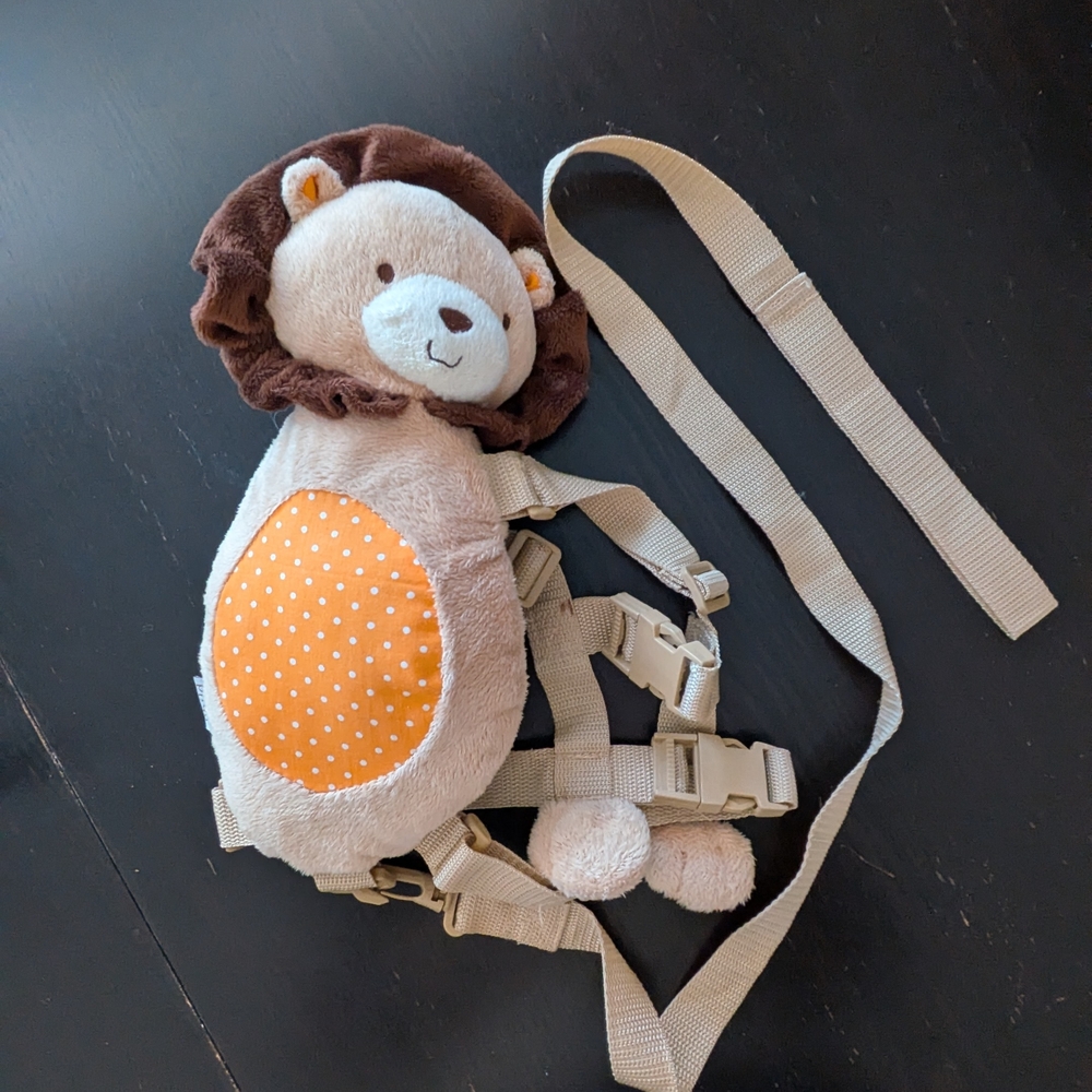 Carter's Plush Lion Safety Harness - Cream and Orange
